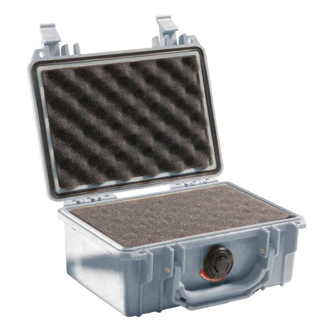 Pelican Case with Foam 1120 WL/WF – Silver in UAE