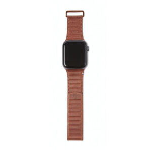 Decoded 42-44mm Leather Magnetic Traction Strap for Apple Watch Series 5, 4, 3, 2, and 1 – Brown in UAE
