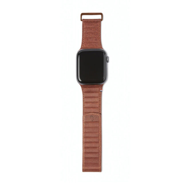 3687598663.jpg Decoded 42-44mm Leather Magnetic Traction Strap for Apple Watch Series 5, 4, 3, 2, and 1 – Brown in UAE