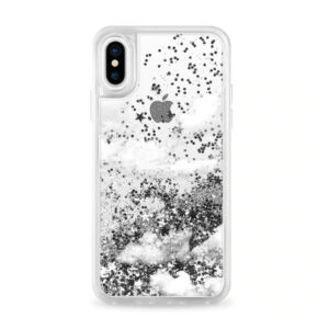 Catalyst iPhone XS/X Clouds Silver Glitter Case in UAE