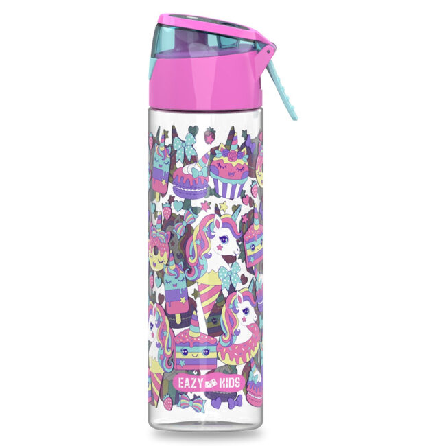 3834888447.jpg Eazy Kids Tritan Water Bottle w/ Spray, Unicorn Desert – Pink, 750ml in UAE