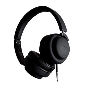 Boompods Hush Wired Active Noise Cancellation Headphone & Travel Bag Black