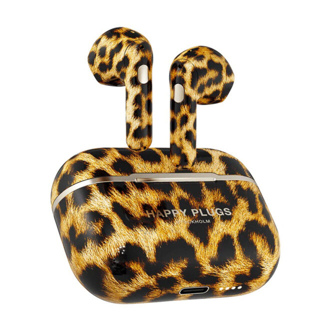 3998659931.jpg Happy Plugs Air 1 True Wireless Headphones Limited Edition Leopard in UAE