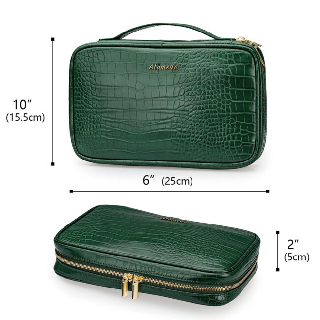 4733114064.jpg Alameda Jewelry Organizer Case – Crocodile Green in UAE