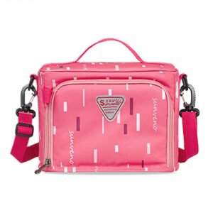 Sunveno Multipurpose Lunch Bottle Bag - Pink