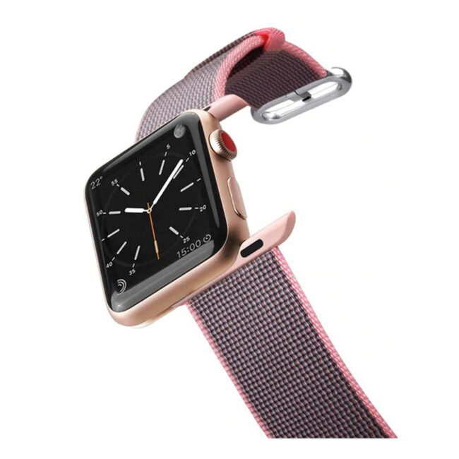 Casetify Apple Watch 42 mm Nylon Fabric All Series Pink Band in UAE