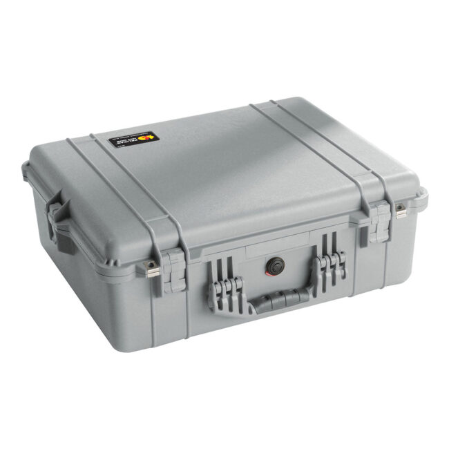 Pelican Protector Case without Foam 1600NF WL/NF – Silver in UAE