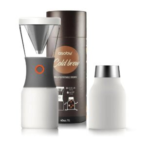 Asobu Cold Brew Portable Coffee Brewer - White