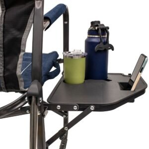 GCI Outdoor Freestyle Rockerأ¢â€‍آ¢ with Side Table Heathered Pewter