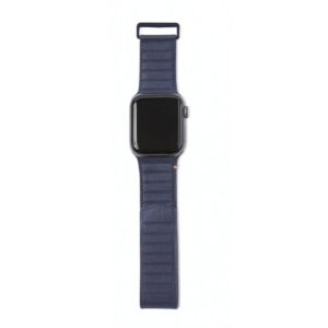 Decoded Leather Magnetic 42-44mm Traction Strap for Apple Watch Series 5, 4, 3, 2, and 1 – Blue in UAE