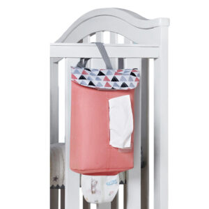 Sunveno Diaper Tissue Organizer Bag – Pink in UAE