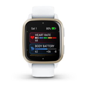 Garmin Venu Sq 2, White/Cream Gold, WW