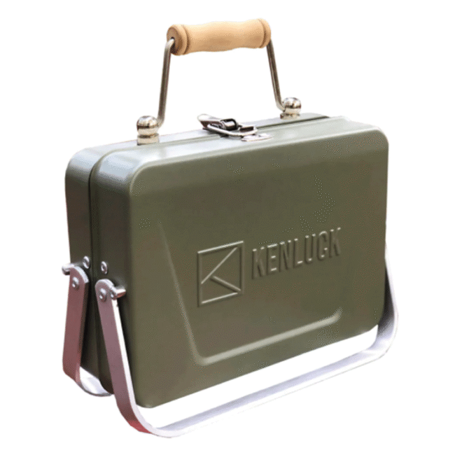 9715981637.png Kenluck Mini Grill – Oliver Matte Green in UAE