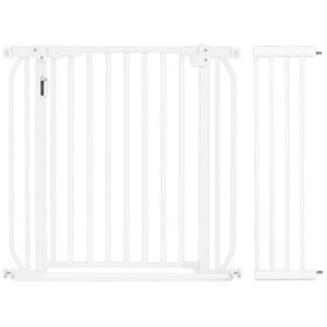 Baby Safe Baby Safe - Metal Safety LED Gate W/ Extension 20cm - White