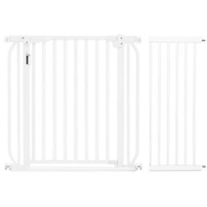 Baby Safe Baby Safe - Metal Safety LED Gate W/ Extension 30cm - White