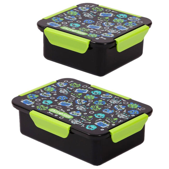 Eazy Kids Eazy Kids – Gen Z Lunch Box Set 2pcs – Black in UAE