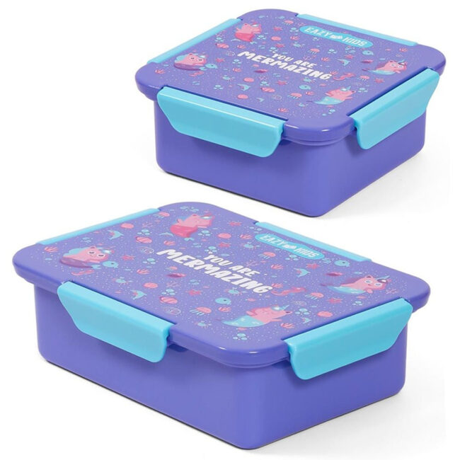 SAB-CM_EZ_TLB12_MMPU-01.jpg Eazy Kids Eazy Kids – Mermaid Lunch Box Set 2pcs – Purple in UAE