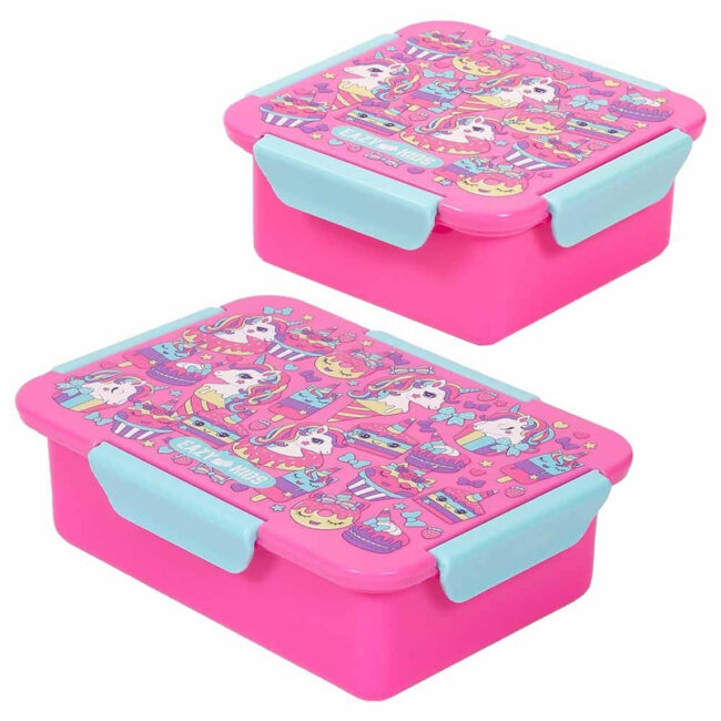 SAB-CM_EZ_TLB12_UIPI-01.jpg Eazy Kids Eazy Kids – Unicorn Desert Lunch Box Set 2pcs – Pink in UAE