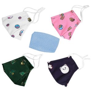 Nohoo Nohoo Re-Usable Masks Set Of 4+12 Filters