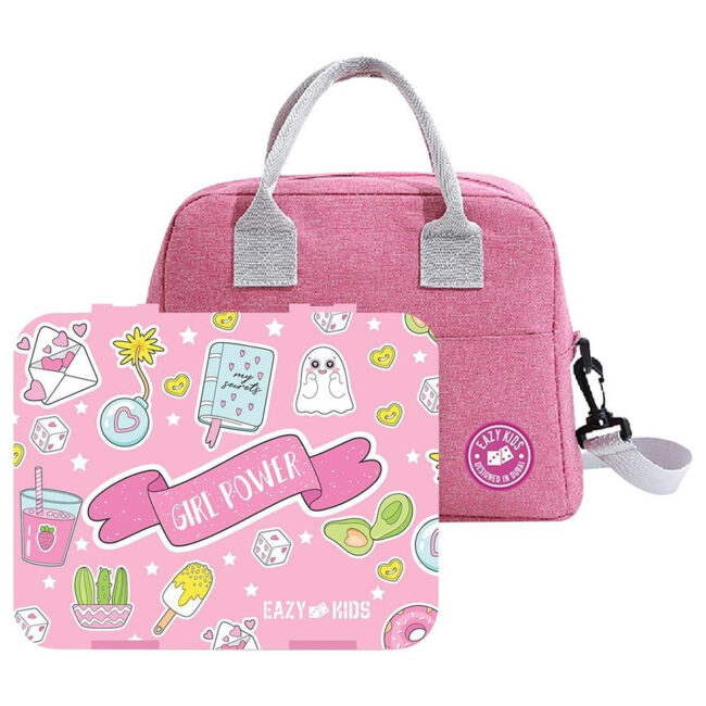 SAB-CM_SNEZ_LLLBTTTMB_PI-01.jpg Eazy Kids Eazy Kids – Bento Box w/ Lunch Bag & Cutter Set – Girl Power Pink in UAE