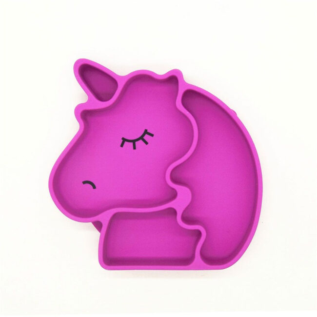 Eazy Kids Eazy Kids – Silicon Suction Plate Unicorn Pink in UAE