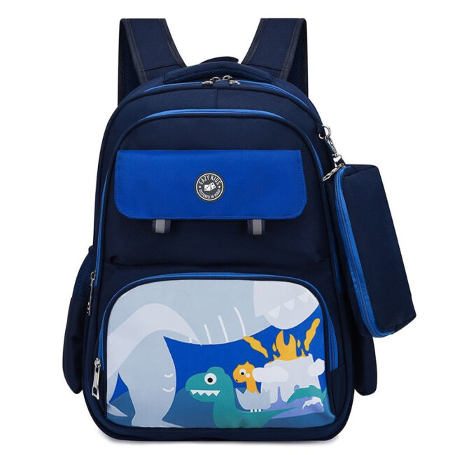 SAB-EZ_SB01_BU-01.jpg Eazy Kids Eazy Kids – Dino School Bag w/ Pencil Case – Dark Blue – 17.7 Inch in UAE