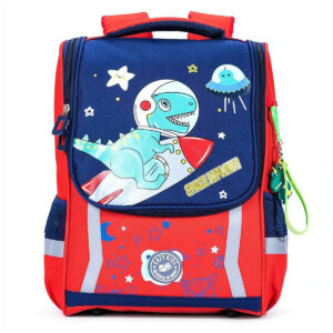 Eazy Kids Eazy Kids School Bag Dino In Space Red – 14.6 Inch in UAE