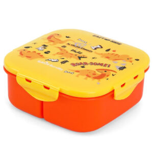 Eazy Kids Eazy Kids Square Bento Lunch Box – Dino Yellow – 3C in UAE
