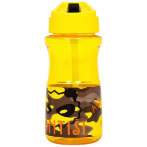 Eazy Kids Eazy Kids – Water Bottle W/ Straw – Yellow – 500ml in UAE