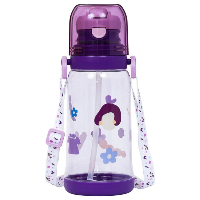 SAB-EZ_WB08_600PU-01.jpg Eazy Kids Eazy Kids – Printed Water Bottle w/ Straw 600ml – Purple in UAE