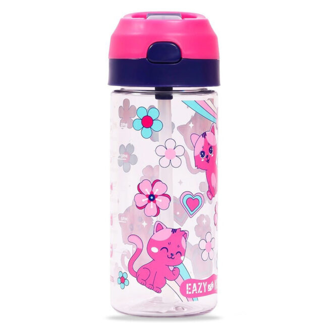 SAB-EZ_WB420_KTPI-01.jpg Eazy Kids Eazy Kids – Cat Tritan Water Bottle W/ Spray 420ml – Pink in UAE