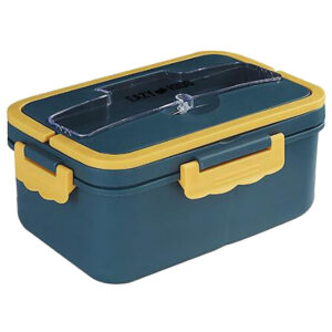 Eazy Kids Eazy Kids Wheat Straw Leakproof Eco-Friendly Bento Lunch Box – Blue (1500ml) in UAE
