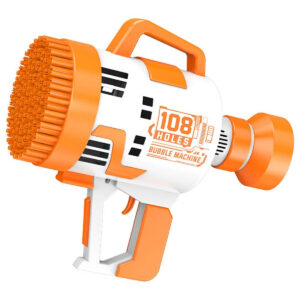 Little Story Little Story – 108 Holes Bubble Machine Gun Battery Operated – Orange in UAE