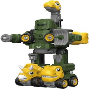 Little Story Little Story Kids Toy 5in1 Dinosaur Robot Transformation Vehicle Green