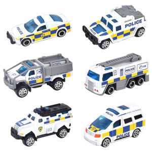 Little Story Little Story – Alloy Sliding Police Toy Car – 6Pcs – White in UAE