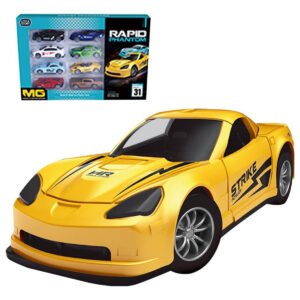 Little Story Little Story - Slide Die Cast Toy Rapid Car Set - 8Pcs