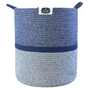 Little Story Little Story – Cotton Rope Diaper Caddy XL – Blue in UAE