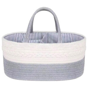 Little Story Little Story – Cotton Rope Diaper Caddy – Grey in UAE