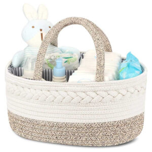 Little Story Little Story – Cotton Rope Diaper Caddy – Ivory in UAE