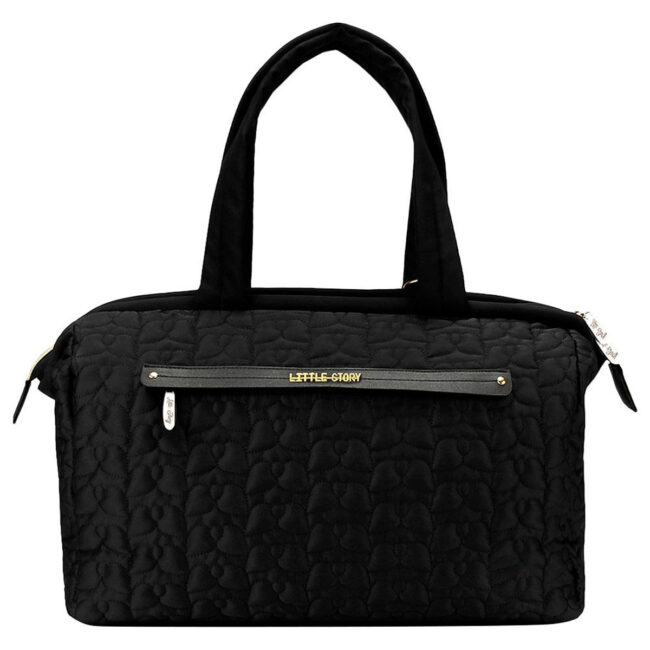 SAB-LS_DPQ_BK-01.jpg Little Story Little Story – Quilted Diaper Bag w/ Shoulder Strap – Black in UAE