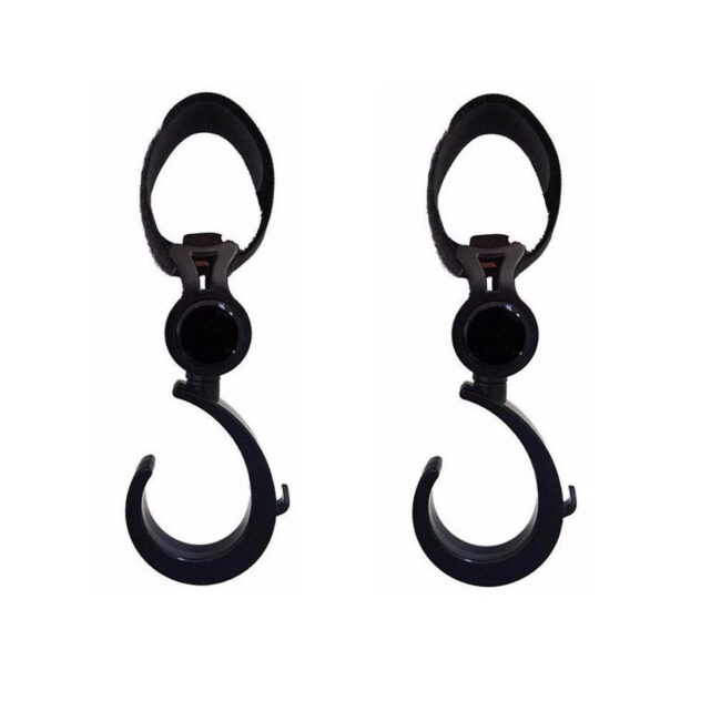 Little Story Little Story – Rotating Compatible Stroller Hooks – Black in UAE