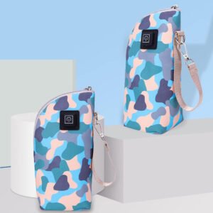 Little Story Little Story Portable Insulated Milk Bottle Warmer Bag with USB Green