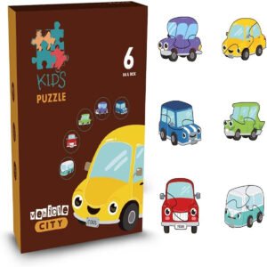 Little Story Little Story 6 in 1 Matching Puzzle Educational Fun Game Car