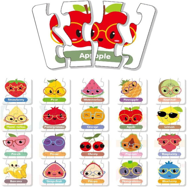 SAB-LS_PZ_MTFR-01.jpg Little Story Little Story 20 in 1 Matching Puzzle Educational Fun Game Fruits in UAE