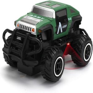 Little Story Little Story Kids Toy 2 Channel Military Car wt Remote Control Green