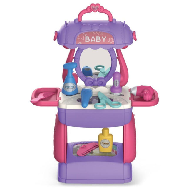 Little Story Little Story – Role Play Beautician Toy Set Satchel 21pcs – Purple in UAE
