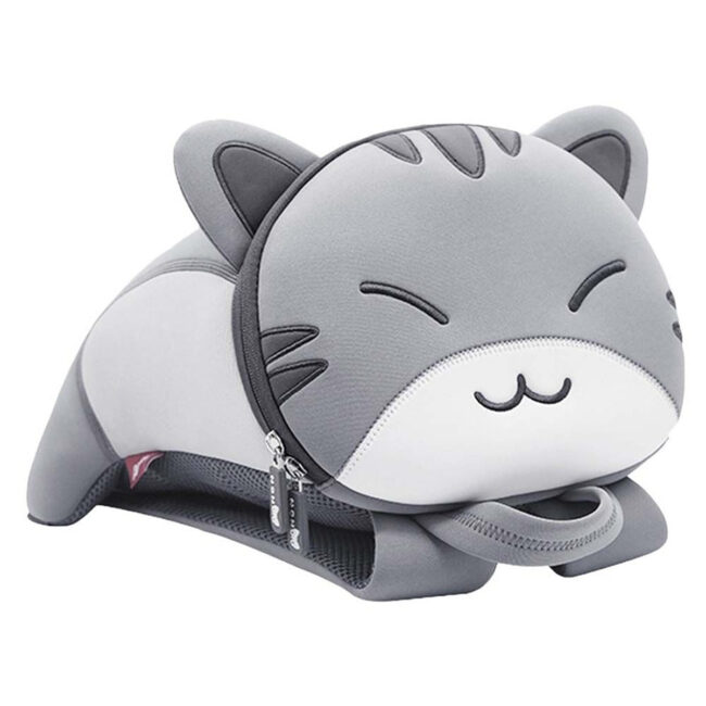SAB-NH_NH041M_CT-01.jpg Nohoo Nohoo – Jungle 3D Cat Backpack – Grey in UAE