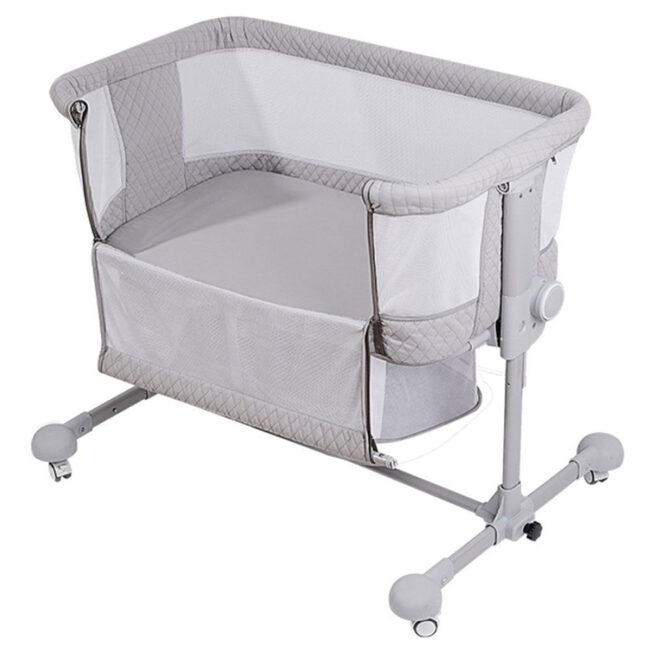 Sunveno Sunveno – Bedside Cot And Crib w/ Mosquito Net – Grey in UAE