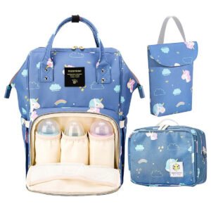 Sunveno Sunveno Diaper Travel Kit - Unicorn Blue