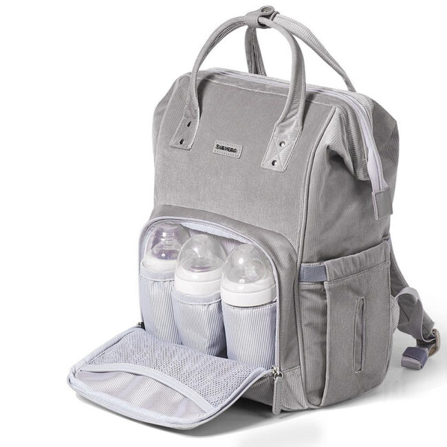 SAB-SN_DPCO_GY-01.jpg Sunveno Sunveno Diaper Bag Corduroy – Grey in UAE